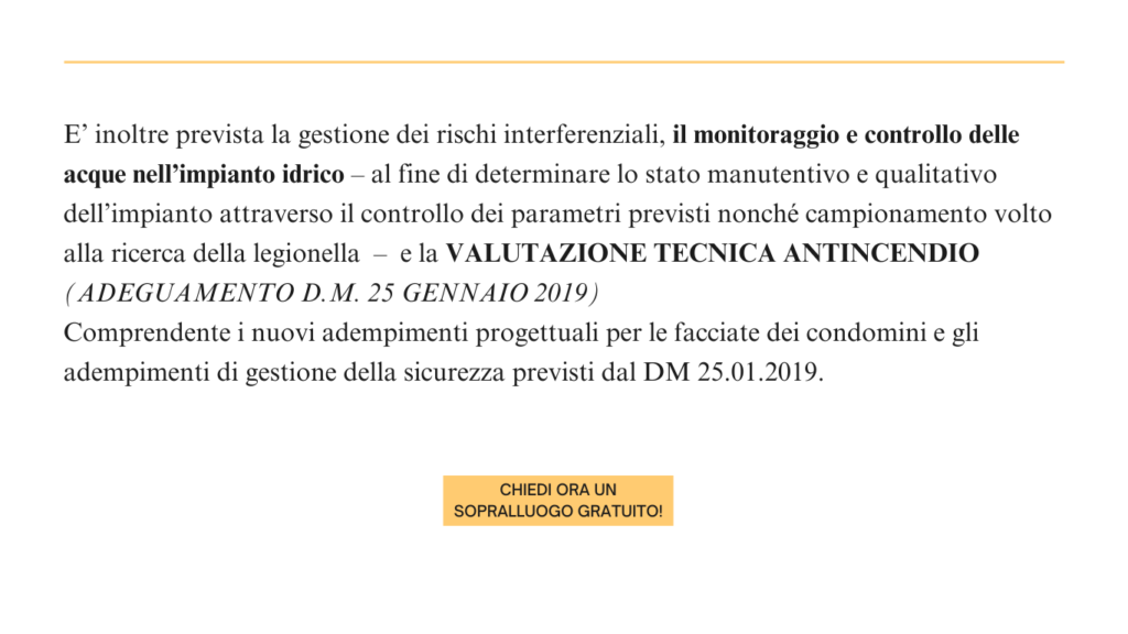 valutazione tecnica antincendio DM 25/01/2019